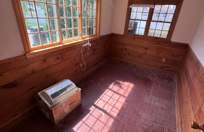 Sunroom after