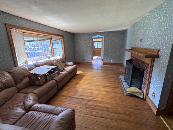 Living room after